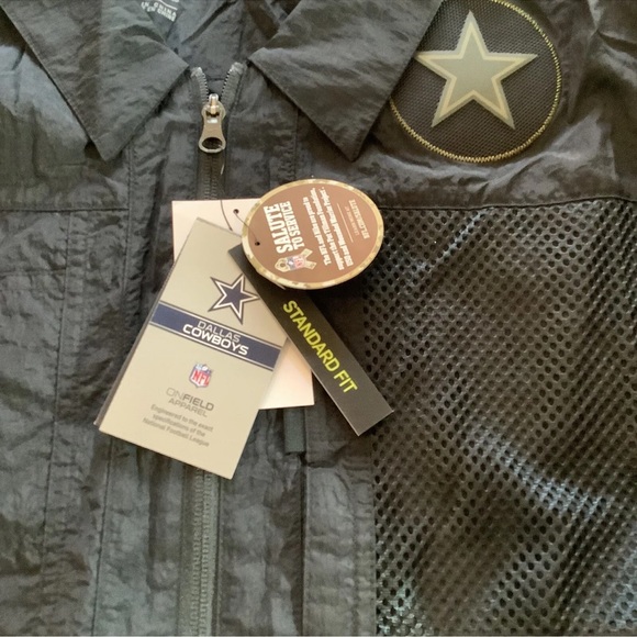 Nike NFL Dallas Cowboys Salute to ServiceFull-Zip Jacket Mens 2XL Black New - Picture 4 of 10